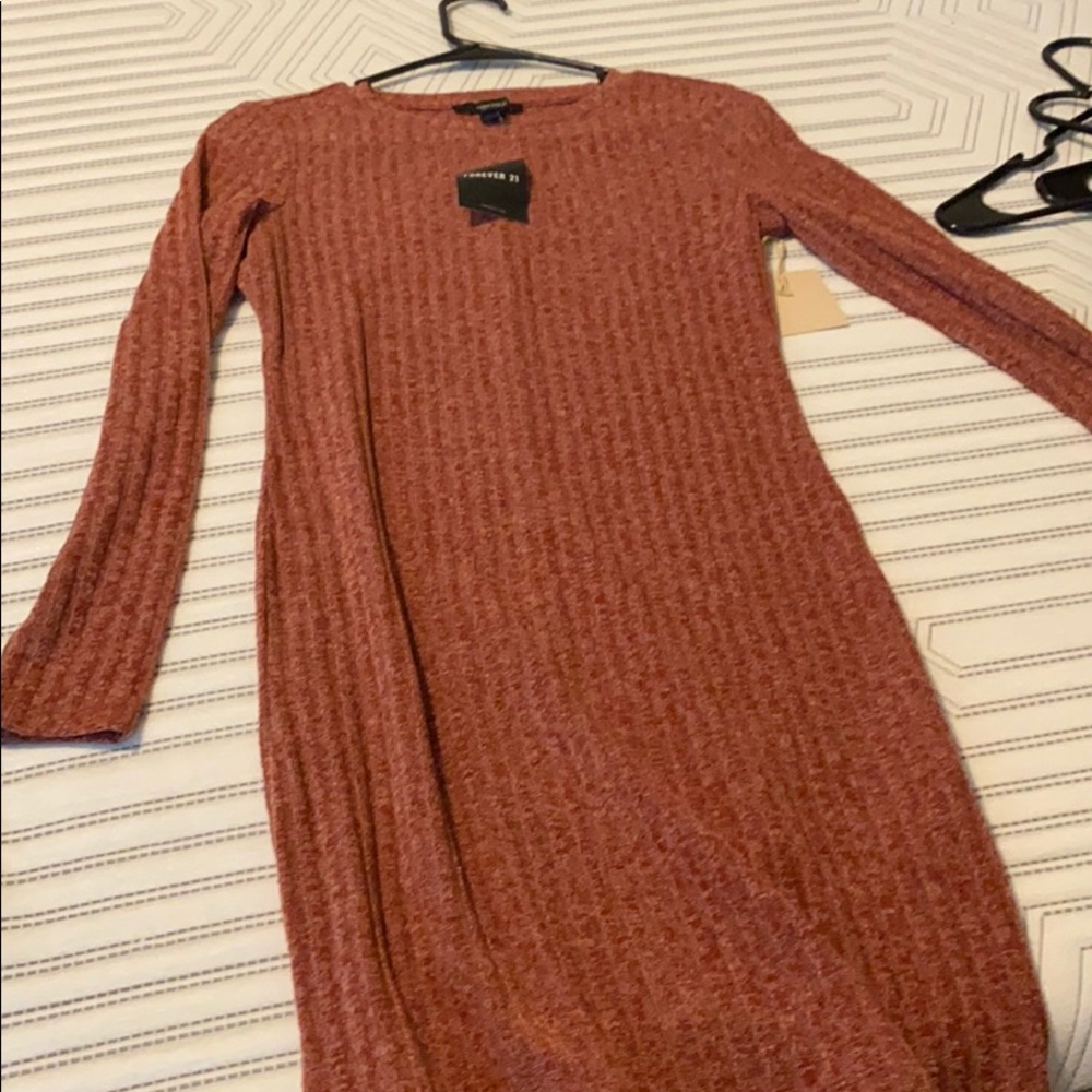 Forever 21 body con red dress